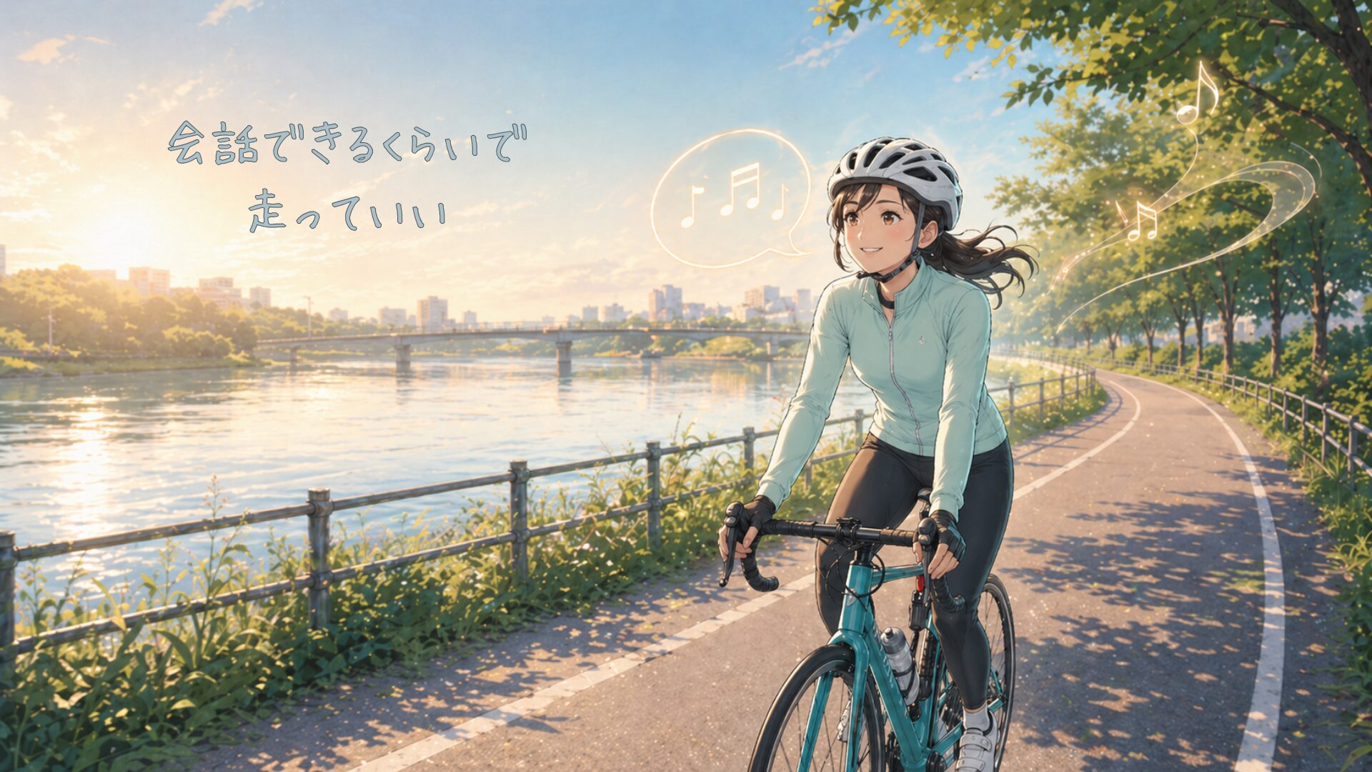 ロードバイク初心者のソロライド。帰り道がしんどい理由と「会話できるペース」の走り方